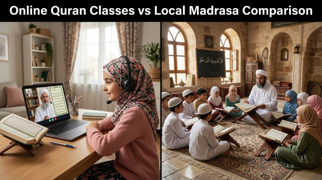Online Quran Classes vs Local Madrasa