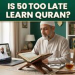 Adult over 50 learning the Quran online with a qualified Quran teacher from home