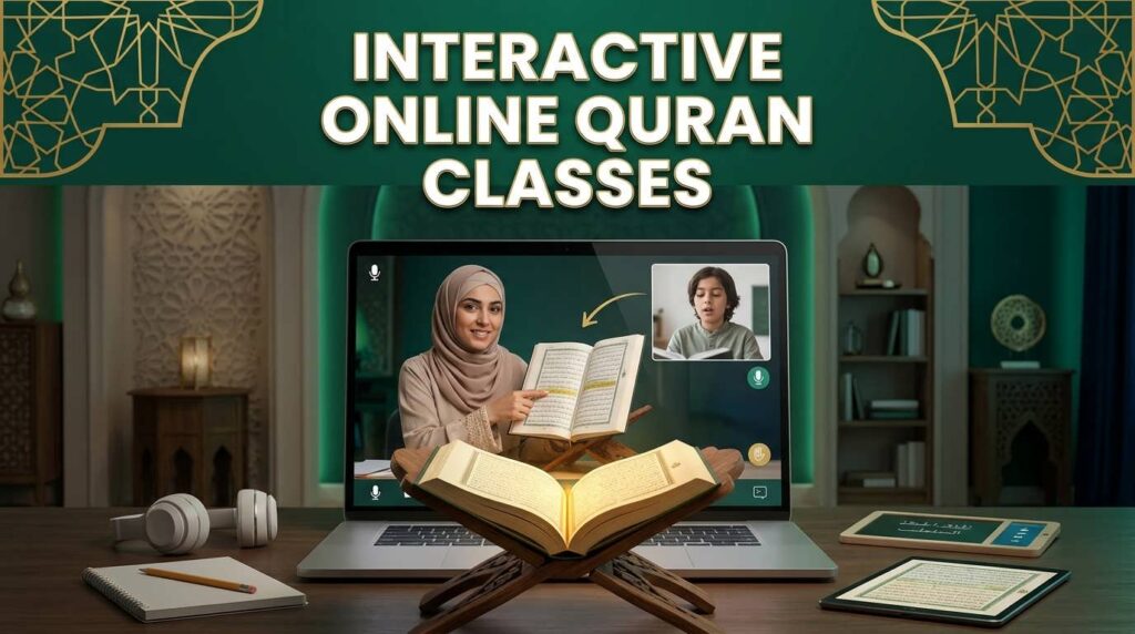Interactive online Quran classes with live teacher and student participation